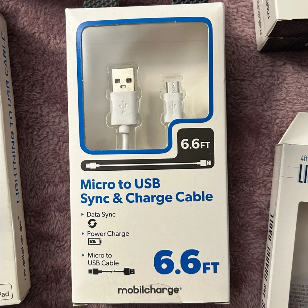 Mobilcharge Micro to USB Sync & Charge Cable 6.6FT